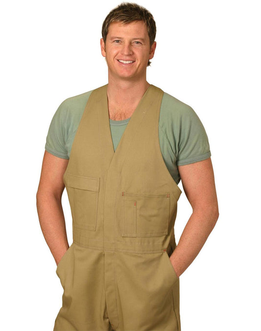 AIW Men's Cotton Drill Action Back Overall-Regular - WA01