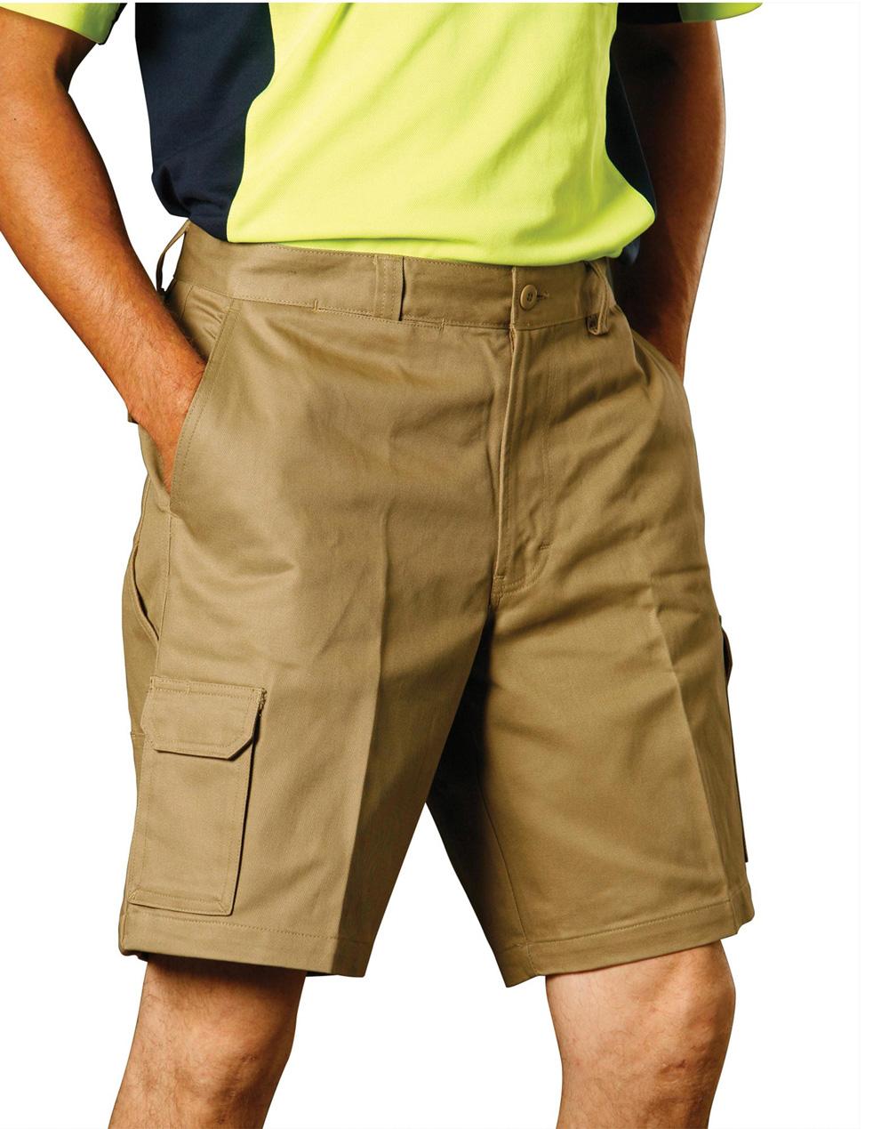 AIW mens heavy cotton permananent -shirt drill short - WP06