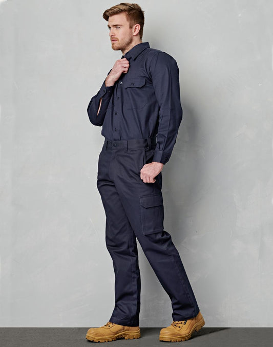 AIW drill pant pockets on leg / stout fit - WP08