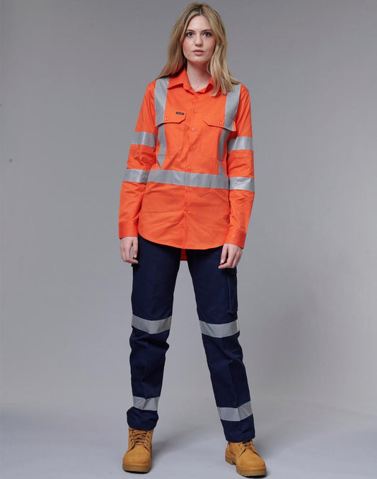 AIW Ladies' Heavy Cotton Pre-Shrunk Drill Pant with 3M Tape - WP15HV