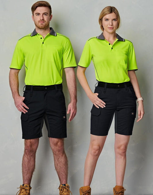 AIWX Rip-Stop Poly/Cotton Stretch Work Shorts - WP25