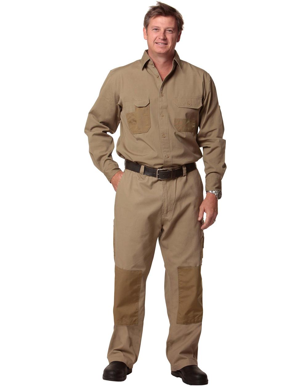 AIW Fine Duck Weave Dura-Wear Long Sleeve Work Shirt - WT06