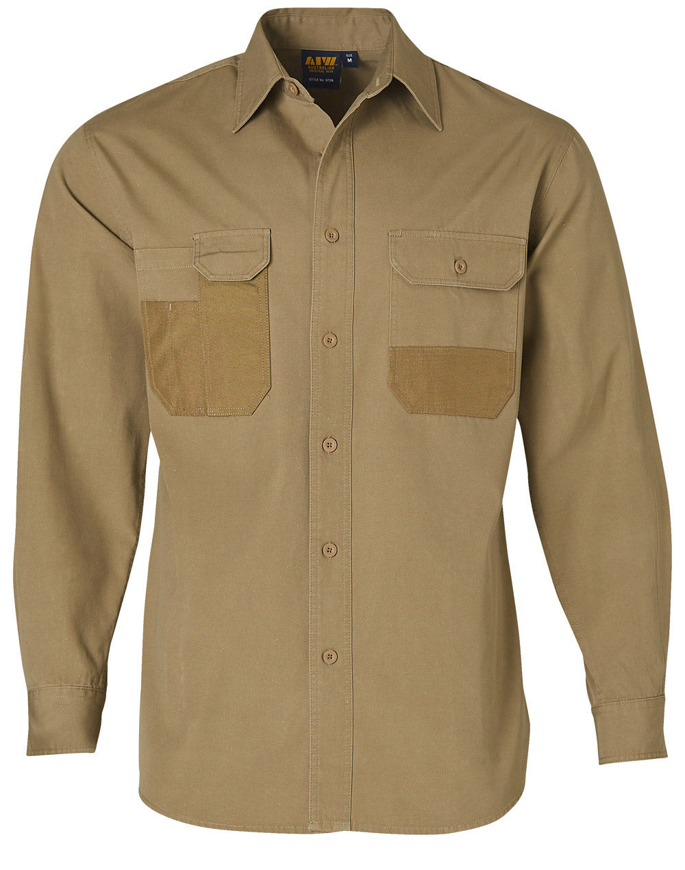 AIW Fine Duck Weave Dura-Wear Long Sleeve Work Shirt - WT06