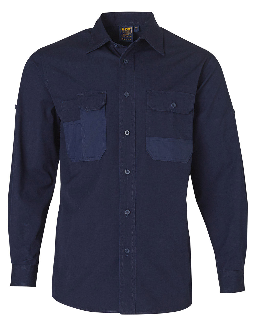 AIW Fine Duck Weave Dura-Wear Long Sleeve Work Shirt - WT06