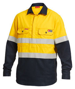 Flame Resistant Closed Front SHIRT Long SleeveTwo-Tone Tape