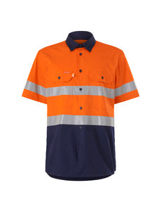 S/sl Hi Vis 2 Tone Taped Vented Shirt