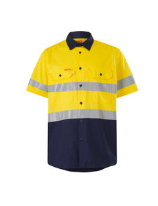 S/sl Hi Vis 2 Tone Taped Vented Shirt