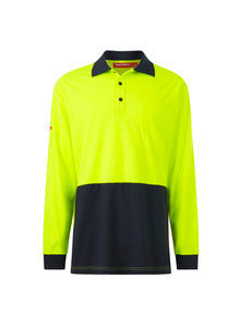 Mens Core L/sl Hi Vis Polo