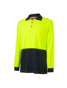 Mens Core L/sl Hi Vis Polo