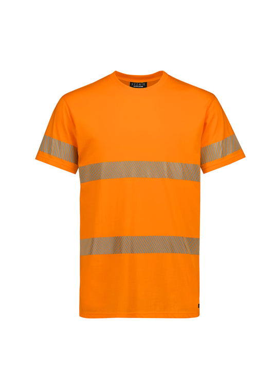 Syzmik Mens Hi Vis Segmented Tape Cotton Tee Shirt - ZH510