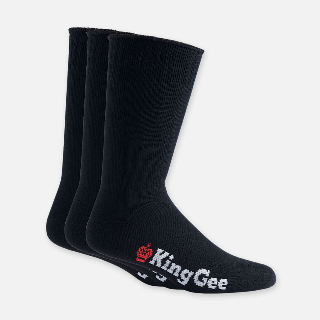 King Gee Men's Bamboo 3-pack Work Socks - K09002