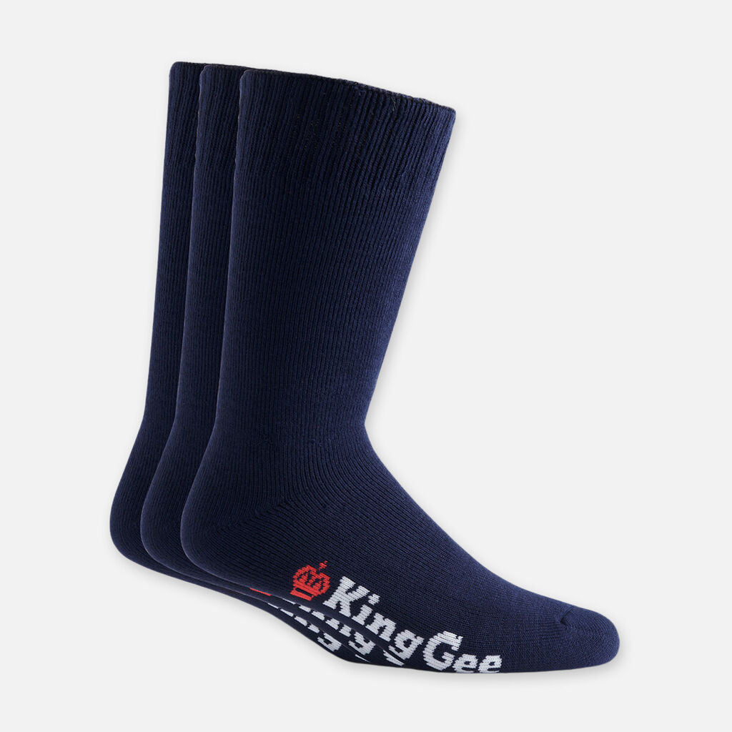 King Gee Men's Bamboo 3-pack Work Socks - K09002