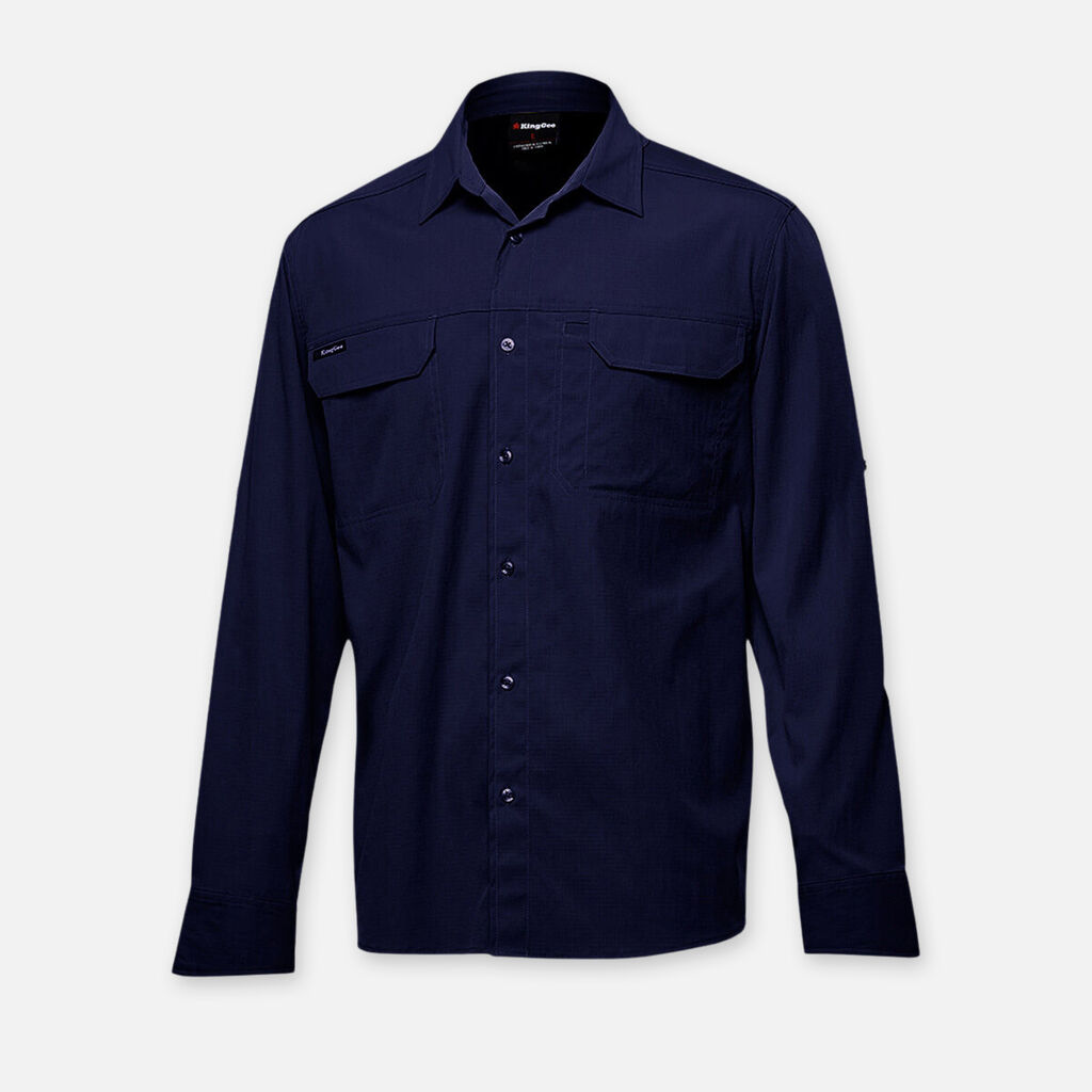 King Gee Drycool Lightweight Stretch Long Sleeve Work Shirt - K14023