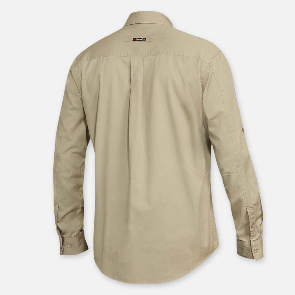King Gee Tradies Lightweight Cotton Drill Long Sleeve Work Shirt - K14350