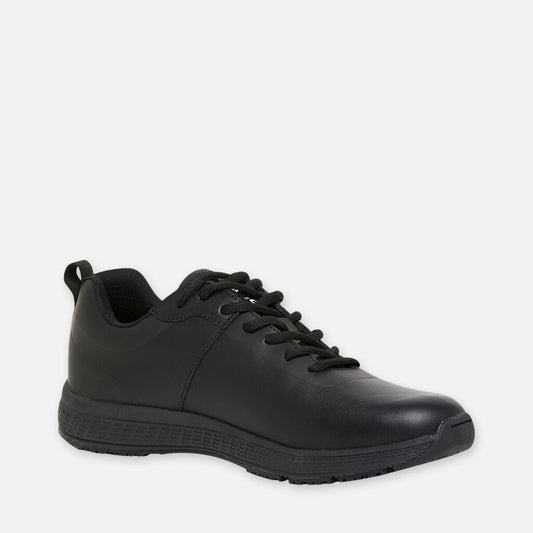 King Gee Superlite Leather Lace Up Work Shoes Black - K22245