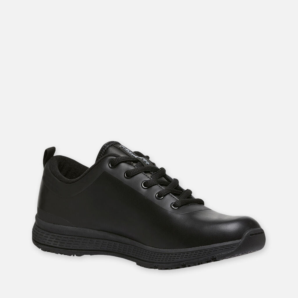 King Gee Women's Superlite Leather Lace-up Work Shoes Black - K22300