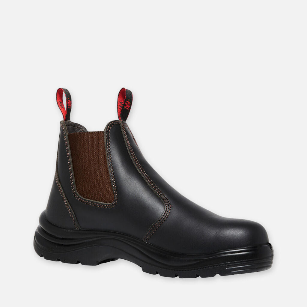 King Gee Flinders Leather Steel Cap Gusset Work Boots Claret - K25500