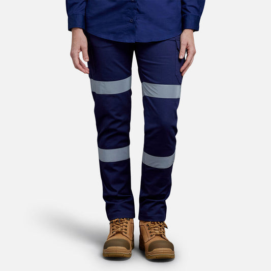 King Gee Women's Stretch Biomotion Reflective Work Pants - K43010