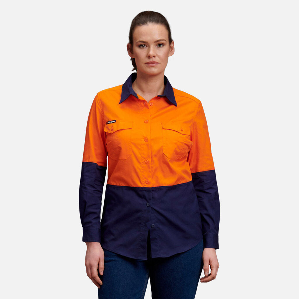 King Gee Work Cool Two Spliced Long Sleeve Shirt - K44543