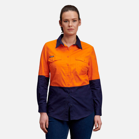 King Gee Work Cool Two Spliced Long Sleeve Shirt - K44543