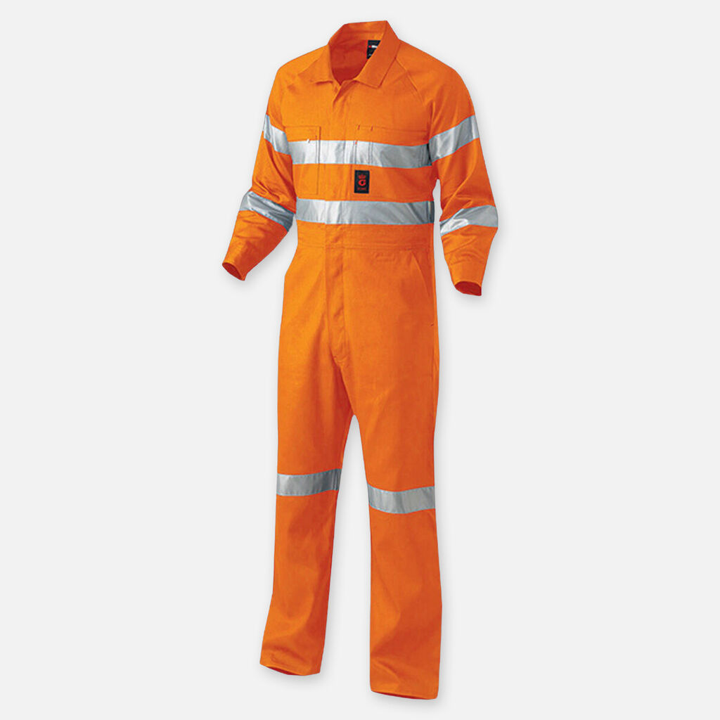King Gee Originals Hi-vis Lightweight Reflective Drill Work Overalls - K51305