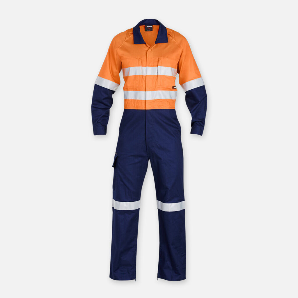 King Gee Work Cool Two Spliced Taped Overall - K51540