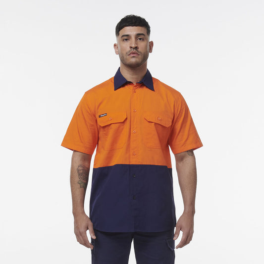 King Gee Workcool Vented Spliced Short Sleeve Shirt - K54008
