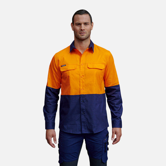 King Gee Workcool Pro Hi-vis Stretch Long Sleeve Work Shirt - K54027