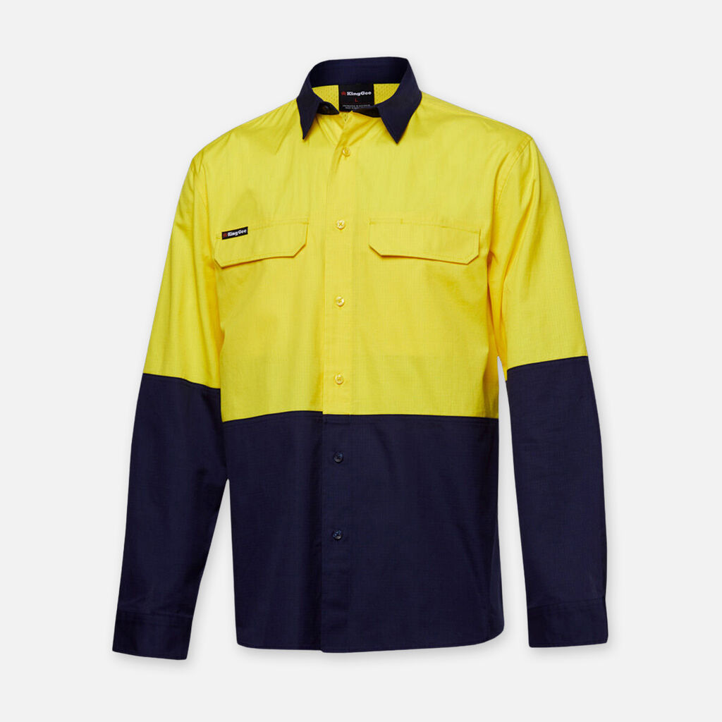 King Gee Workcool Pro Hi-vis Stretch Long Sleeve Work Shirt - K54027
