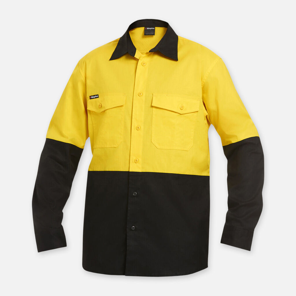 King Gee Work Cool Two Long Sleeve Spliced Shirt - K54870