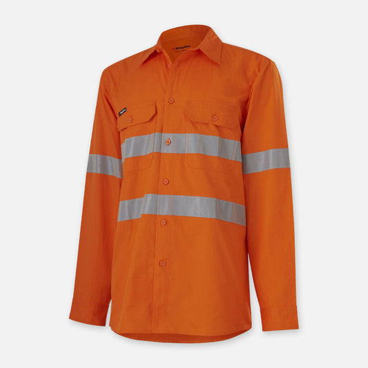 King Gee Workcool Vented Shirt Taped Long Sleeve - K54915