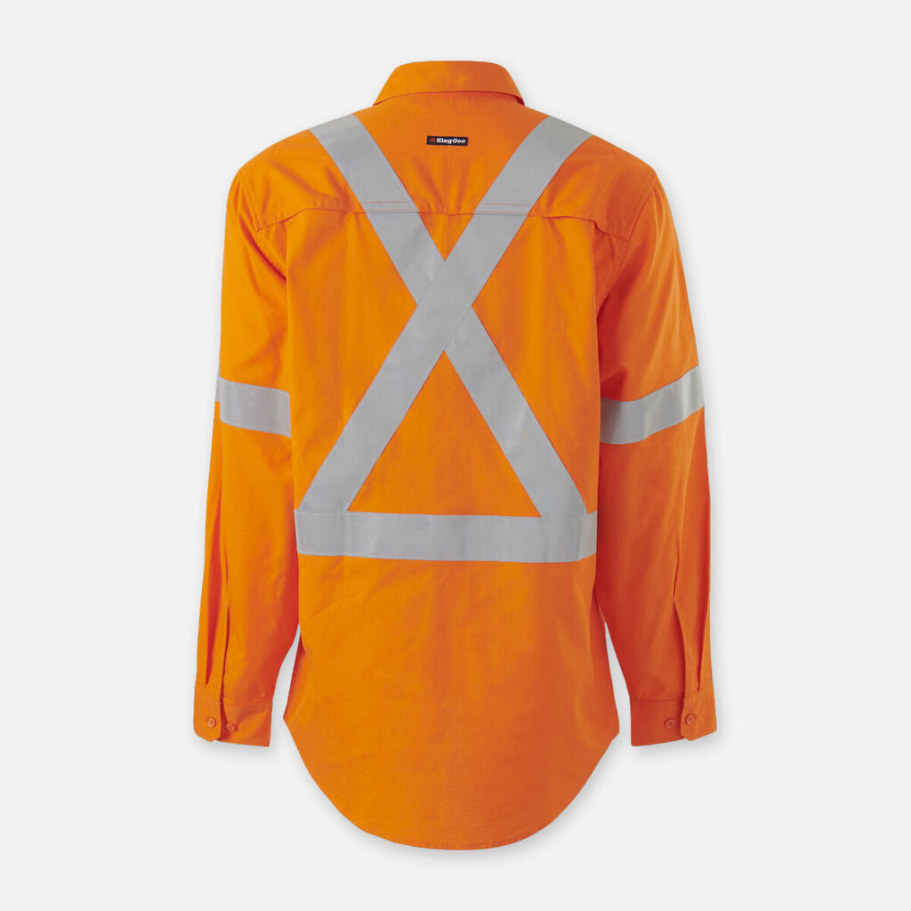 King Gee Workcool Vented X Back Shirt Long Sleeve - K54917