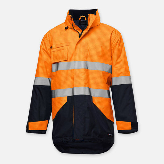 King Gee Hi-vis Anti Static Waterproof Reflective Work Jacket - K55035