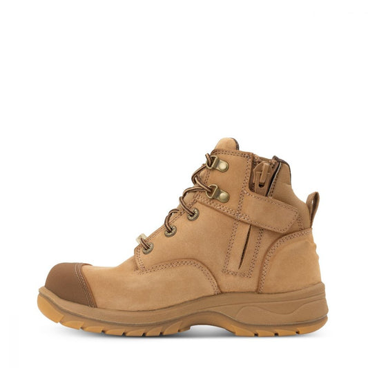 Oliver 49450Z STONE L/UP ZIP SIDE LADIES BOOT