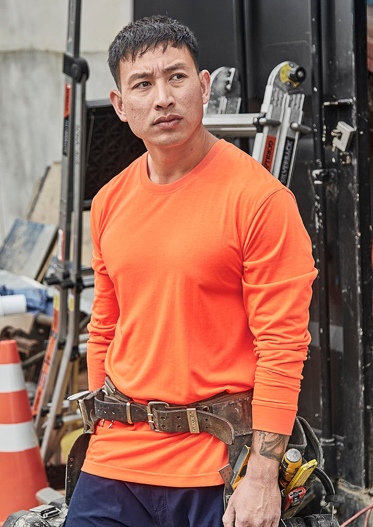 Syzmik Mens Hi Vis Long Sleeve Tee - ZH390