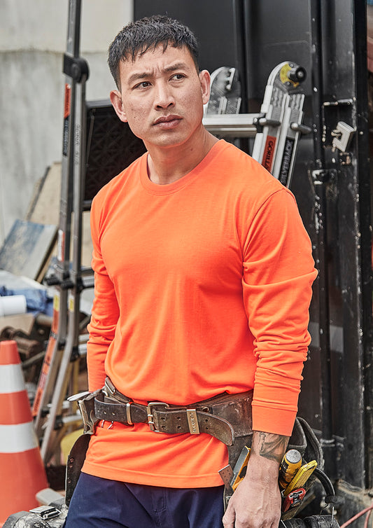 Syzmik Mens Hi Vis Long Sleeve Tee - ZH390