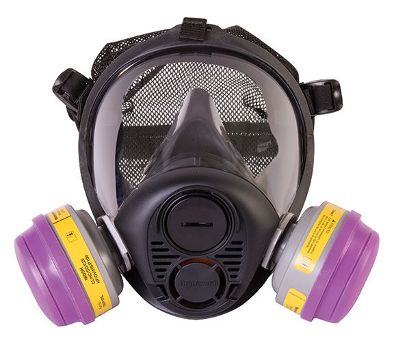 Honeywell Silicone Full Face Resperator with 5 Point Head Strap - RU6500