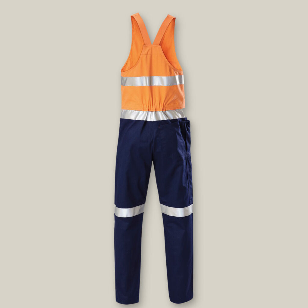 Hard Yakka Hi-vis 2tone Action Back Cotton Taped Overall - Y01055
