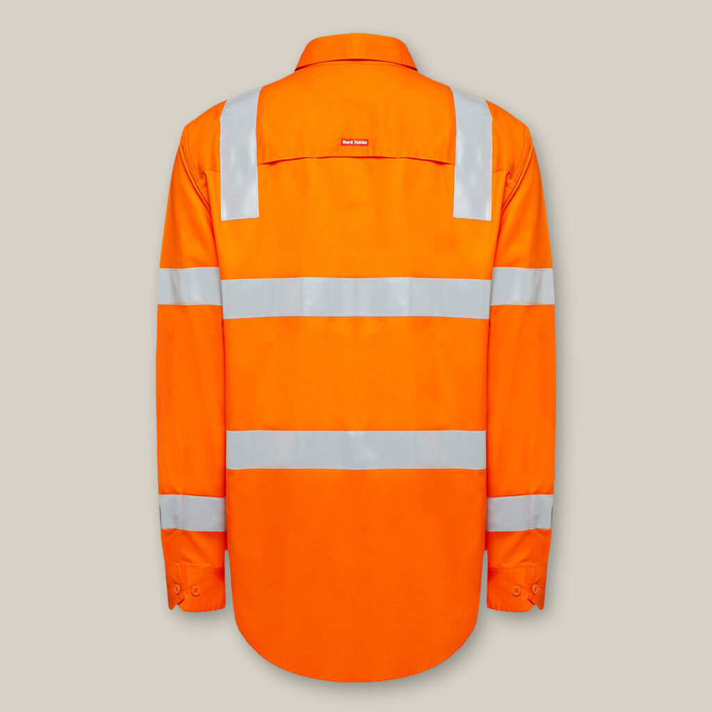 Hard Yakka Biomotion Hi-vis Taped Cotton Shirt - Y04265