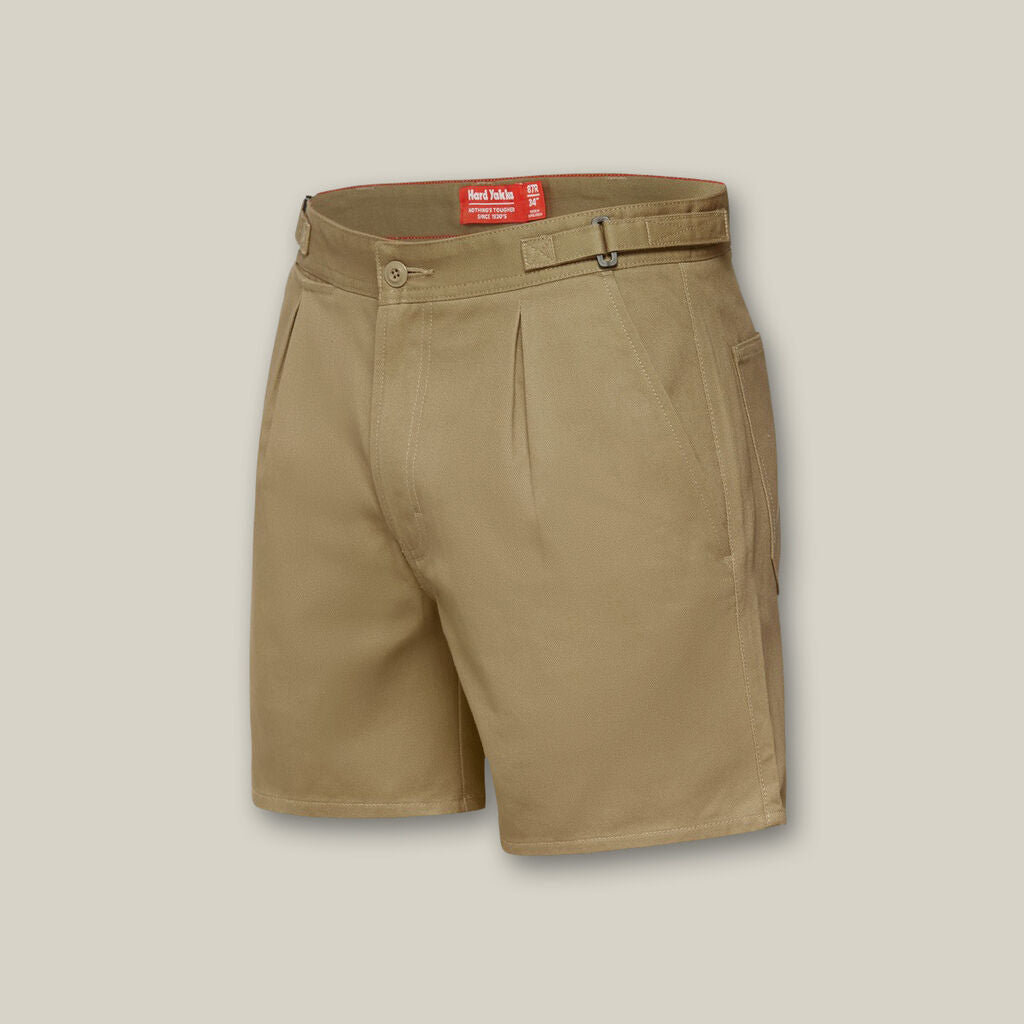 Hard Yakka Relaxed Fit Cotton Drill Short With Side Tabs - Y05340