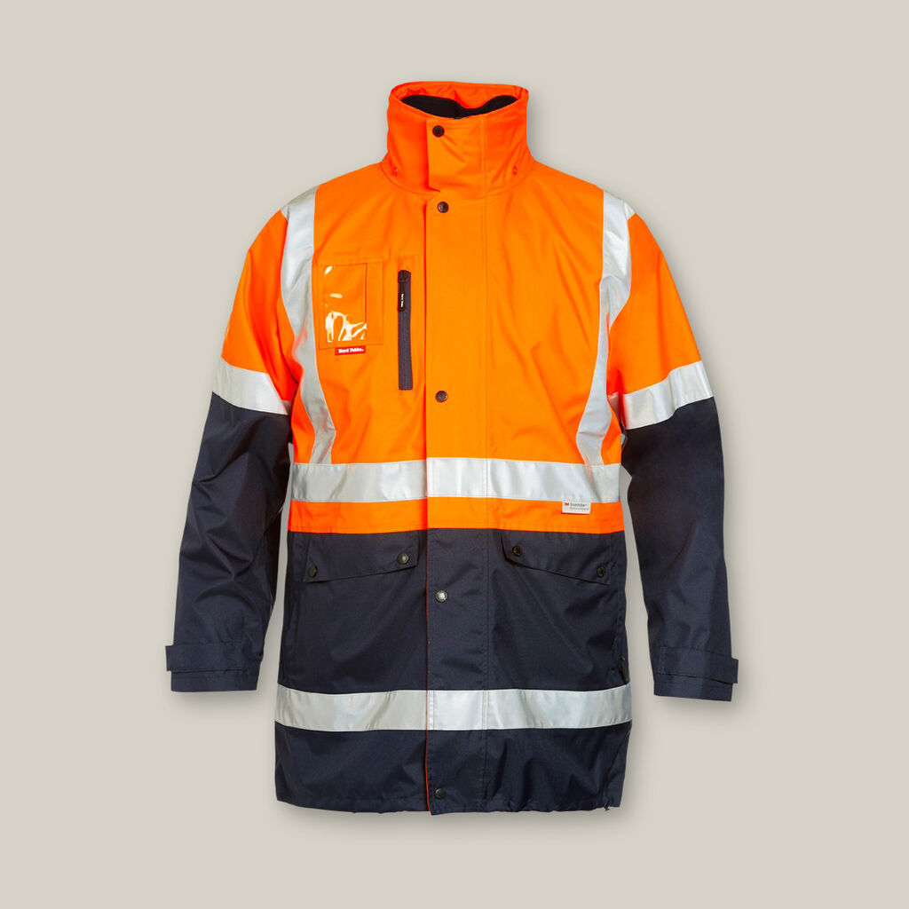 Hard Yakka Hi-vis 4-in-1 Taped Wet Weather Jacket - Y06057