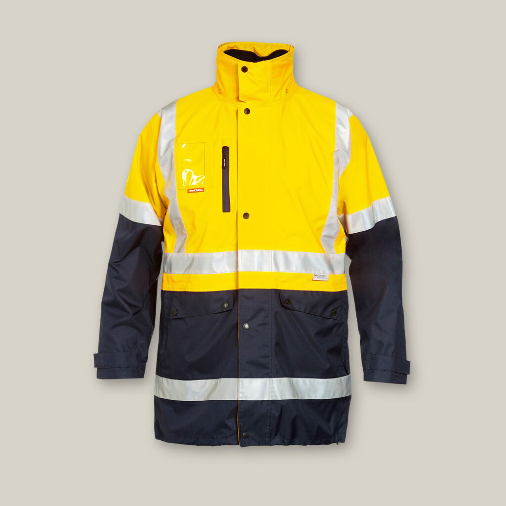 Hard Yakka Hi-vis 4-in-1 Taped Wet Weather Jacket - Y06057