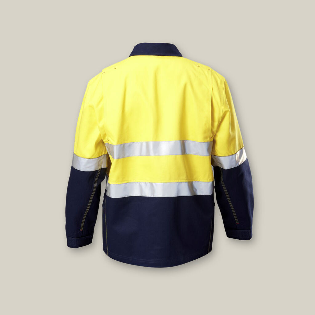 Hard Yakka Core Hi-vis 2 Tone Cotton Drill Taped Jacket - Y06545