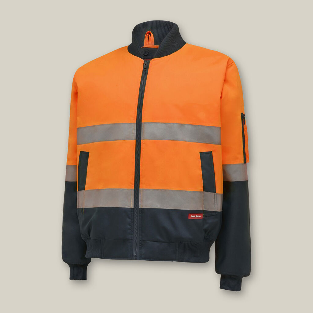 Hard YakkaCore Hi-vis 2 Tone Taped Waterproof Bomber Jacket - Y06675