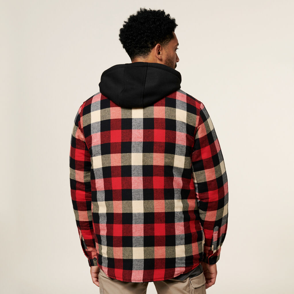 Hard Yakka Quilted Flannel Hooded Shacket - Y06690