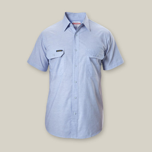 Hard Yakka Shirt chambray  Bray Short sleeve - Y07529