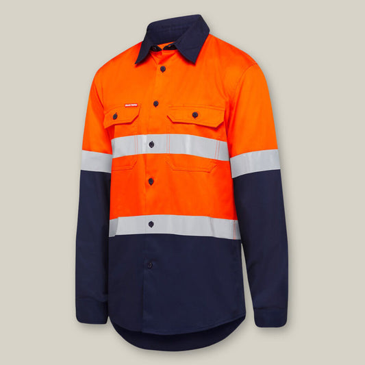 Hard Yakka Shirt Long Sleeve Two Tone Tape Vented - Y07940