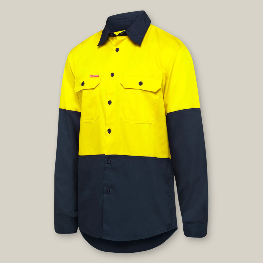 Hard Yakka Shirt Long Sleeve Two Tone Vented - Y07950