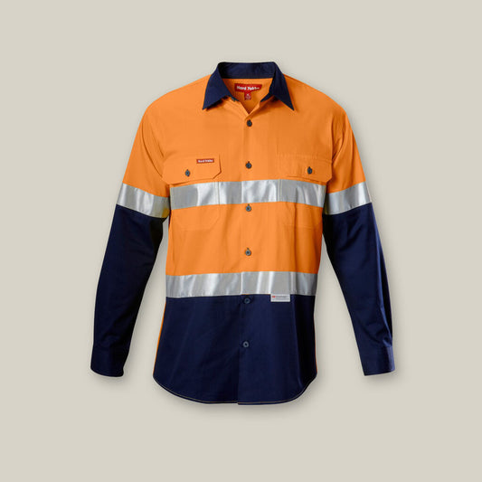 Hard Yakka Shirt Long Sleeve Two Tone Vented - Y07978