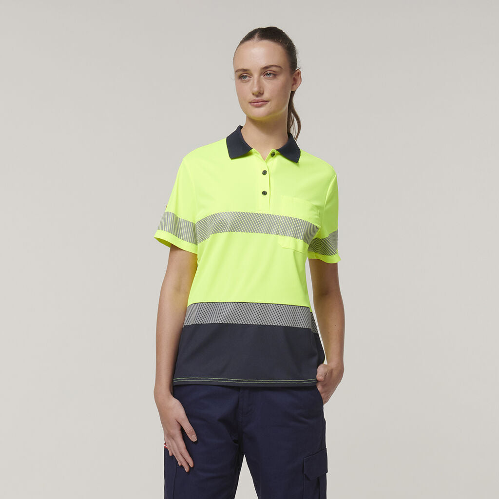 WMNS S/SL TAPED POLO